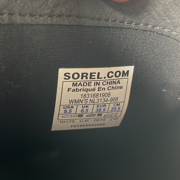 Sorel Ainsley Tall Knee Boots Burgundy Maroon Red Leather Round Toe Flat 8 Women - Picture 9 of 10